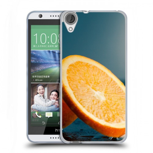 Дизайнерский силиконовый чехол для HTC Desire 820 Апельсины