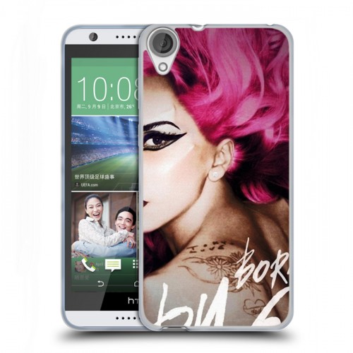 Дизайнерский силиконовый чехол для HTC Desire 820 Леди Гага