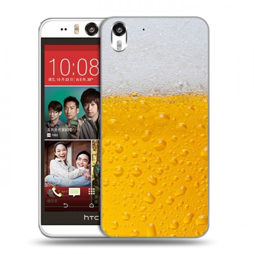Дизайнерский силиконовый чехол для HTC Desire Eye Пузырьки пива