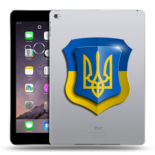 Полупрозрачный дизайнерский пластиковый чехол для Ipad Air 2 Флаг Украины