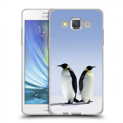 Дизайнерский пластиковый чехол для Samsung Galaxy A5 Пингвины