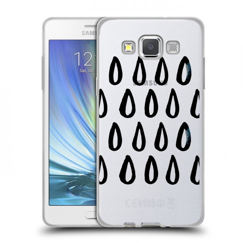 Полупрозрачный дизайнерский пластиковый чехол для Samsung Galaxy A5 Абстракции 2
