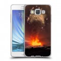Дизайнерский пластиковый чехол для Samsung Galaxy A5 вулкан