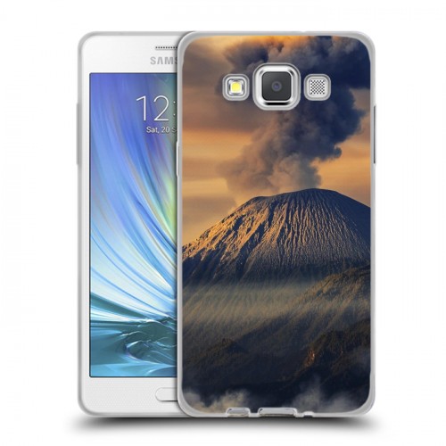 Дизайнерский пластиковый чехол для Samsung Galaxy A5 вулкан