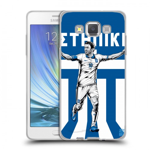 Дизайнерский пластиковый чехол для Samsung Galaxy A5 Флаг Греции