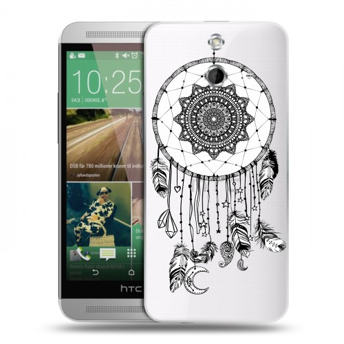 Полупрозрачный дизайнерский пластиковый чехол для HTC One E8 Прозрачные обереги 2