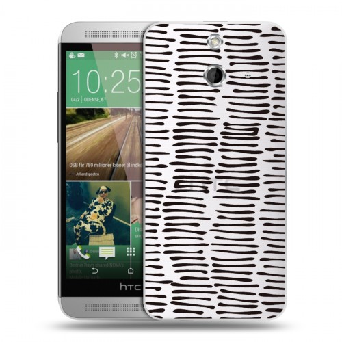 Полупрозрачный дизайнерский пластиковый чехол для HTC One E8 Абстракции 2