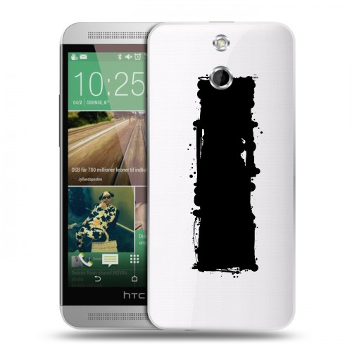 Полупрозрачный дизайнерский пластиковый чехол для HTC One E8 Абстракции