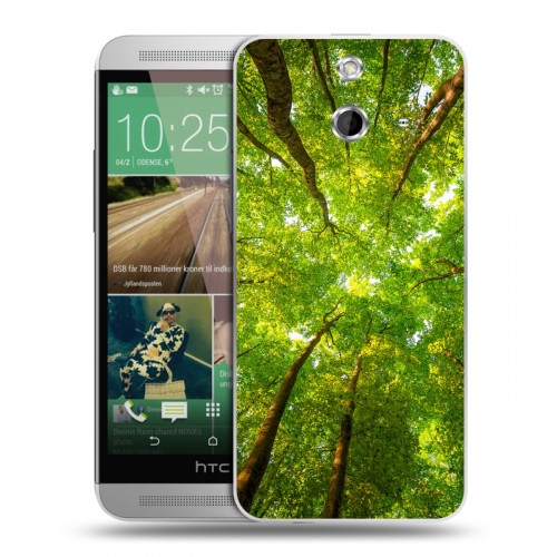 Дизайнерский пластиковый чехол для HTC One E8 лес