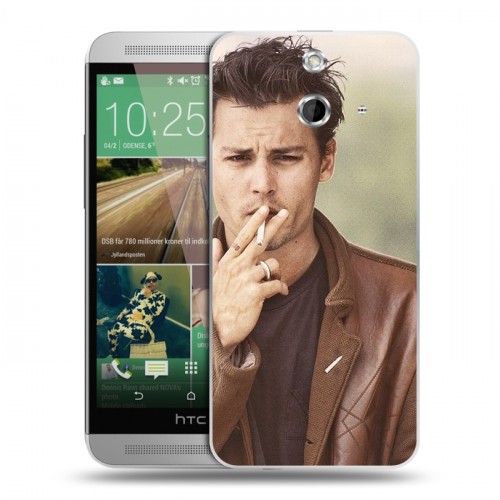 Дизайнерский пластиковый чехол для HTC One E8 Джонни Депп