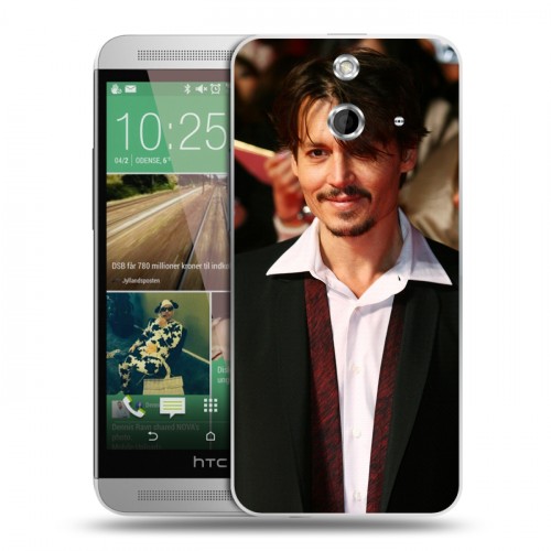 Дизайнерский пластиковый чехол для HTC One E8 Джонни Депп
