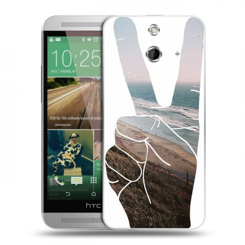 Дизайнерский пластиковый чехол для HTC One E8 Hawaii