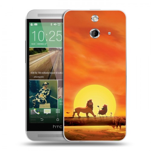 Дизайнерский пластиковый чехол для HTC One E8 Король лев