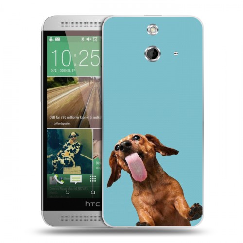 Дизайнерский пластиковый чехол для HTC One E8 Мятные звери