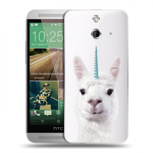 Дизайнерский пластиковый чехол для HTC One E8 Мятные звери