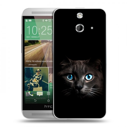 Дизайнерский пластиковый чехол для HTC One E8 Кот в темноте