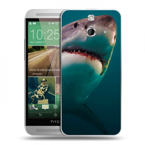 Дизайнерский пластиковый чехол для HTC One E8 Акулы