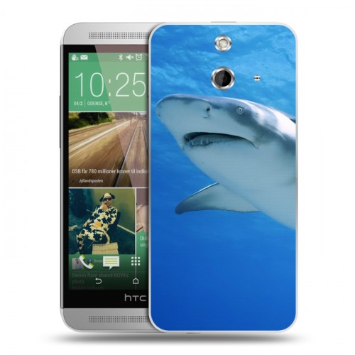 Дизайнерский пластиковый чехол для HTC One E8 Акулы