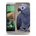 Дизайнерский пластиковый чехол для HTC One E8 Попугаи