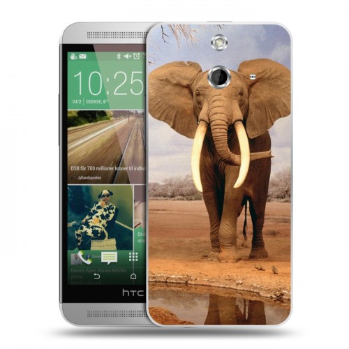 Дизайнерский пластиковый чехол для HTC One E8 Слоны