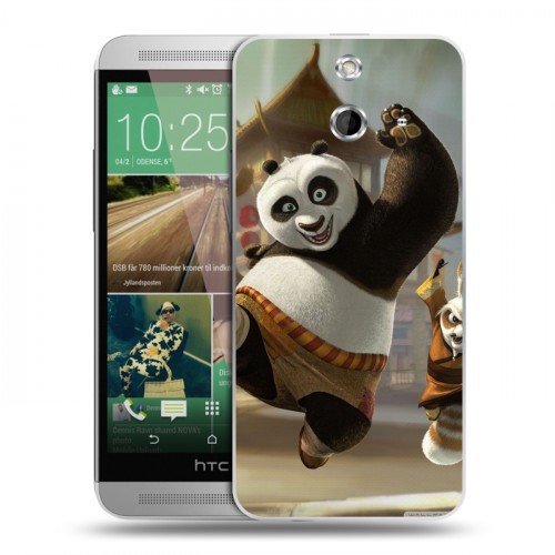 Дизайнерский пластиковый чехол для HTC One E8 Кунг-Фу Панда