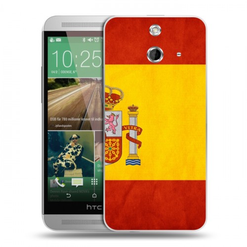 Дизайнерский пластиковый чехол для HTC One E8 Флаг Испании