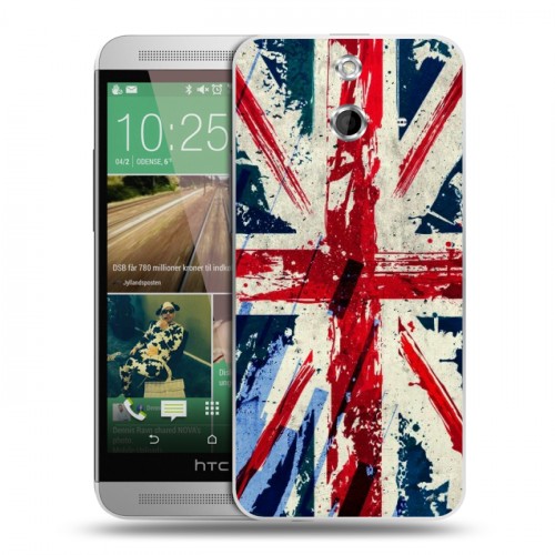 Дизайнерский пластиковый чехол для HTC One E8 Флаг Британии