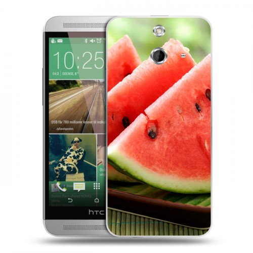 Дизайнерский пластиковый чехол для HTC One E8 Арбузы