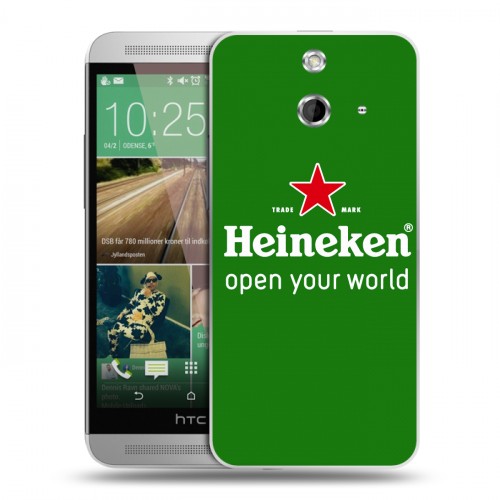 Дизайнерский пластиковый чехол для HTC One E8 Heineken