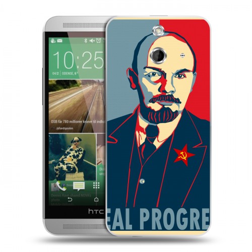 Дизайнерский пластиковый чехол для HTC One E8 Владимир Ленин