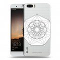 Полупрозрачный дизайнерский пластиковый чехол для Huawei Honor 6 Plus Прозрачные мандалы