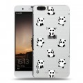 Полупрозрачный дизайнерский пластиковый чехол для Huawei Honor 6 Plus Прозрачные панды 