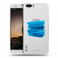 Полупрозрачный дизайнерский силиконовый чехол для Huawei Honor 6 Plus Абстракции