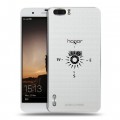 Полупрозрачный дизайнерский пластиковый чехол для Huawei Honor 6 Plus Абстракции