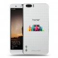 Полупрозрачный дизайнерский пластиковый чехол для Huawei Honor 6 Plus Санкт-Петербург