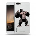 Полупрозрачный дизайнерский силиконовый чехол для Huawei Honor 6 Plus Прозрачные обезьяны
