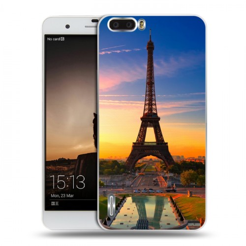 Дизайнерский пластиковый чехол для Huawei Honor 6 Plus Париж