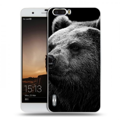 Дизайнерский силиконовый чехол для Huawei Honor 6 Plus Медведи
