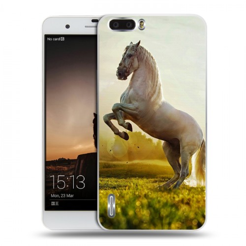 Дизайнерский силиконовый чехол для Huawei Honor 6 Plus Лошади
