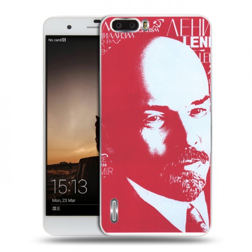 Дизайнерский пластиковый чехол для Huawei Honor 6 Plus Владимир Ленин