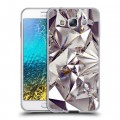 Дизайнерский пластиковый чехол для Samsung Galaxy E5 Кристаллы