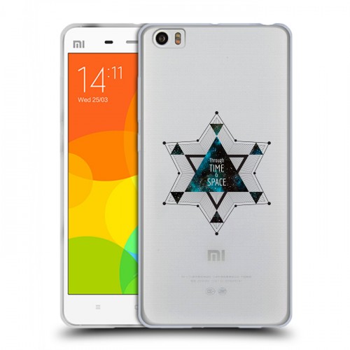 Полупрозрачный дизайнерский пластиковый чехол для Xiaomi Mi Note Космос