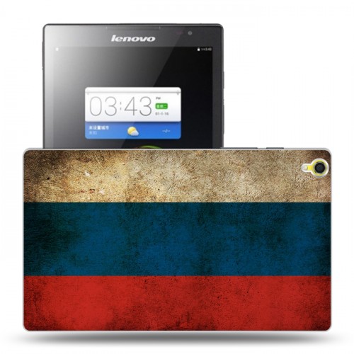 Дизайнерский силиконовый чехол для Lenovo Tab S8 Российский флаг