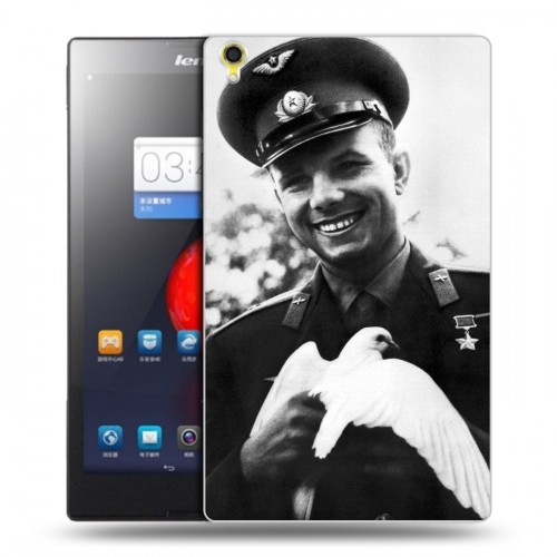 Дизайнерский силиконовый чехол для Lenovo Tab S8 Юрий Гагарин