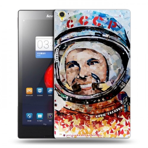 Дизайнерский силиконовый чехол для Lenovo Tab S8 Юрий Гагарин