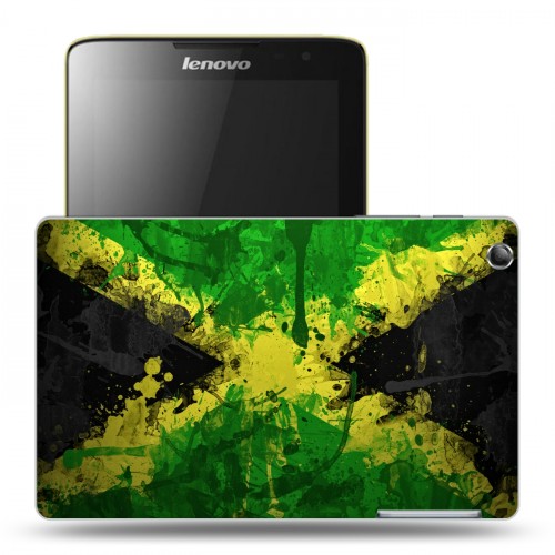 Дизайнерский силиконовый чехол для Lenovo IdeaTab A5500 флаг Ямайки