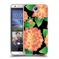 Дизайнерский пластиковый чехол для HTC Desire 620 Люксовые цветы