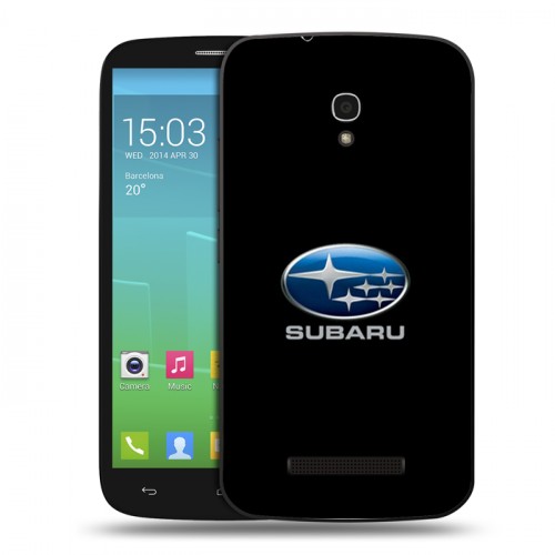 Дизайнерский пластиковый чехол для Alcatel One Touch Pop S9 Subaru