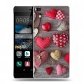 Дизайнерский пластиковый чехол для Huawei P8 День Святого Валентина