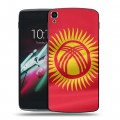 Дизайнерский пластиковый чехол для Alcatel One Touch Idol 3 (5.5) флаг Киргизии